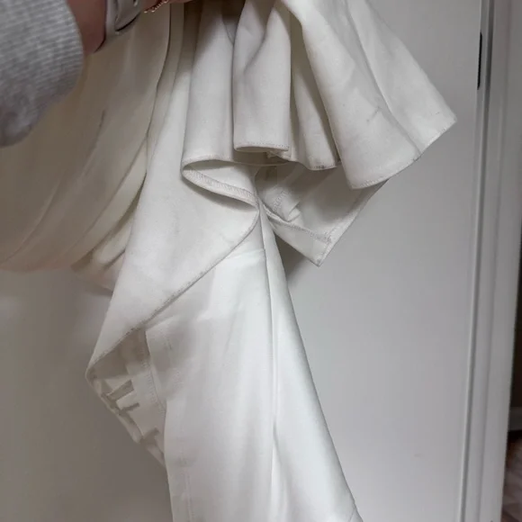 BHLDN Anthropologie Blake square neck Maxi Dress White Gown | Wedding NEW XL - Picture 10 of 10